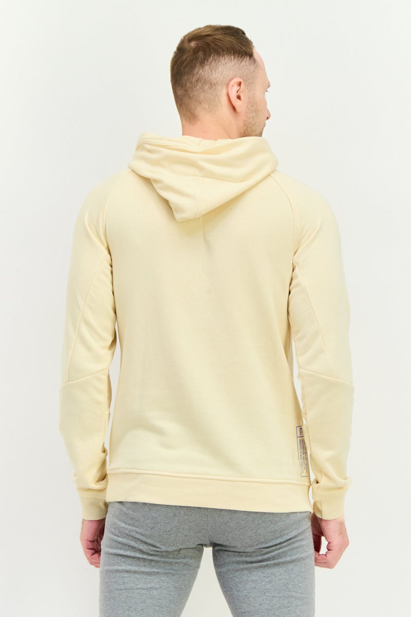 Kenneth Cole Men Sportswear Fit Long Sleeves Training Hoodie, Dark Cream - Image 4