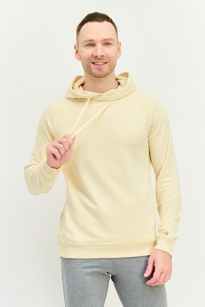 Kenneth Cole Men Sportswear Fit Long Sleeves Training Hoodie, Dark Cream - Image 1