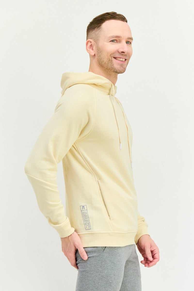 Kenneth Cole Men Sportswear Fit Long Sleeves Training Hoodie, Dark Cream - Image 2