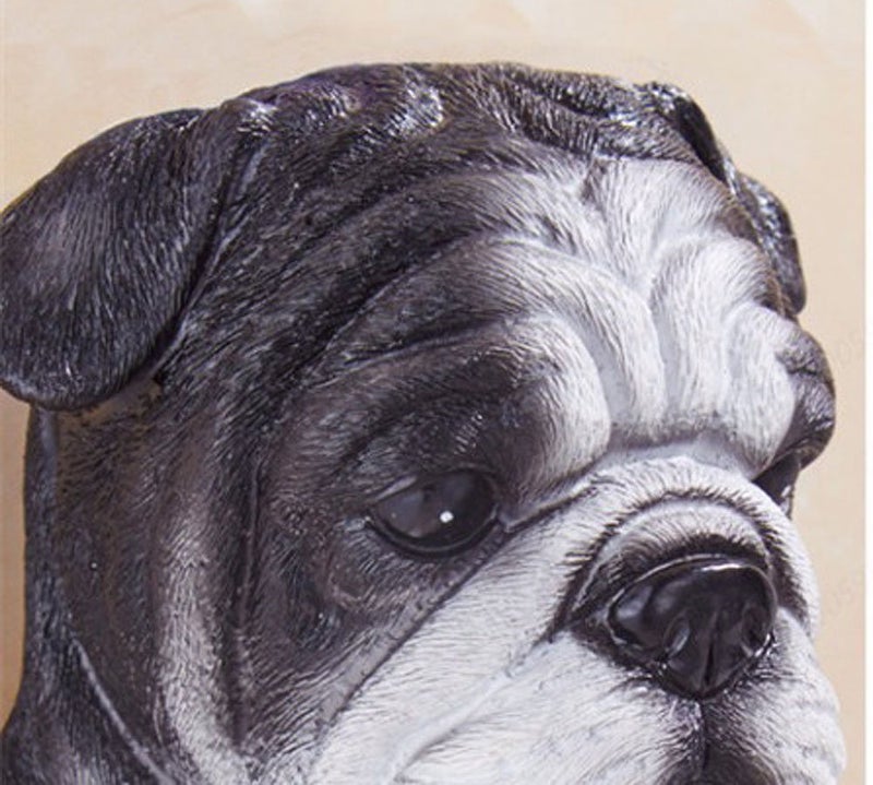 123Arts 3D Bulldog End Wall Mounted Single Toilet Paper Roll Holder Dispenser - Image 4