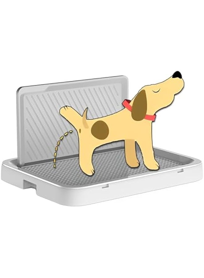 Beauenty Pee Pad Holder for Dogs, 19.69X15.35 Dog Potty Tray with Raised Edge, Indoor Dog Litter Box for Small to Large Pets, Eco-Friendly & Easy to Clean - Image 1