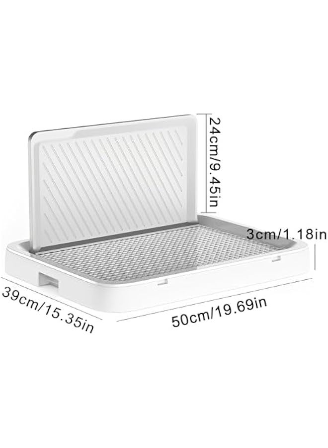 Beauenty Pee Pad Holder for Dogs, 19.69X15.35 Dog Potty Tray with Raised Edge, Indoor Dog Litter Box for Small to Large Pets, Eco-Friendly & Easy to Clean - Image 4