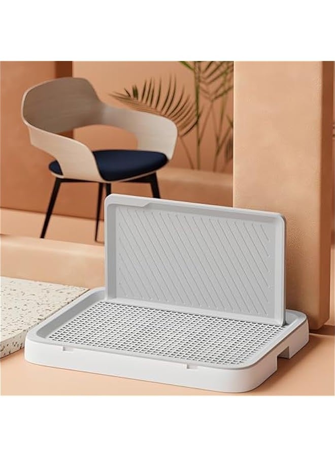 Beauenty Pee Pad Holder for Dogs, 19.69X15.35 Dog Potty Tray with Raised Edge, Indoor Dog Litter Box for Small to Large Pets, Eco-Friendly & Easy to Clean - Image 5