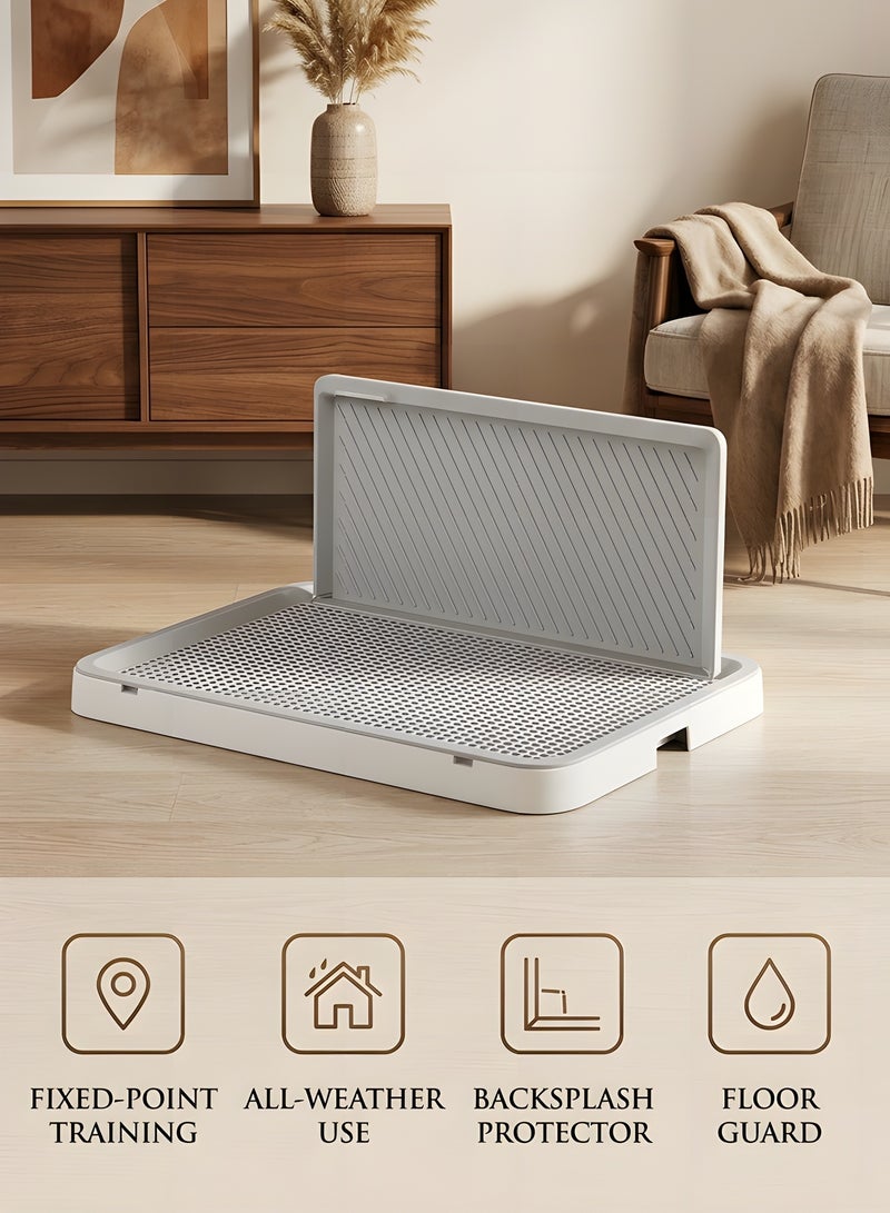 Beauenty Pee Pad Holder for Dogs, 19.69X15.35 Dog Potty Tray with Raised Edge, Indoor Dog Litter Box for Small to Large Pets, Eco-Friendly & Easy to Clean - Image 2