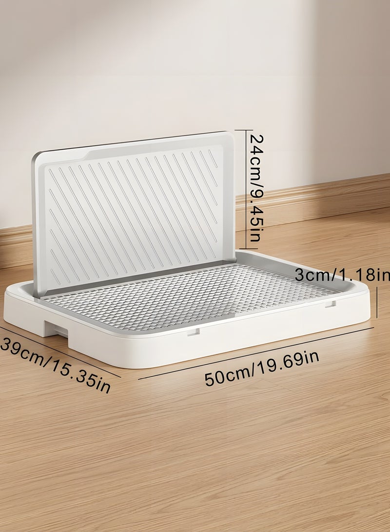 Beauenty Pee Pad Holder for Dogs, 19.69X15.35 Dog Potty Tray with Raised Edge, Indoor Dog Litter Box for Small to Large Pets, Eco-Friendly & Easy to Clean - Image 4