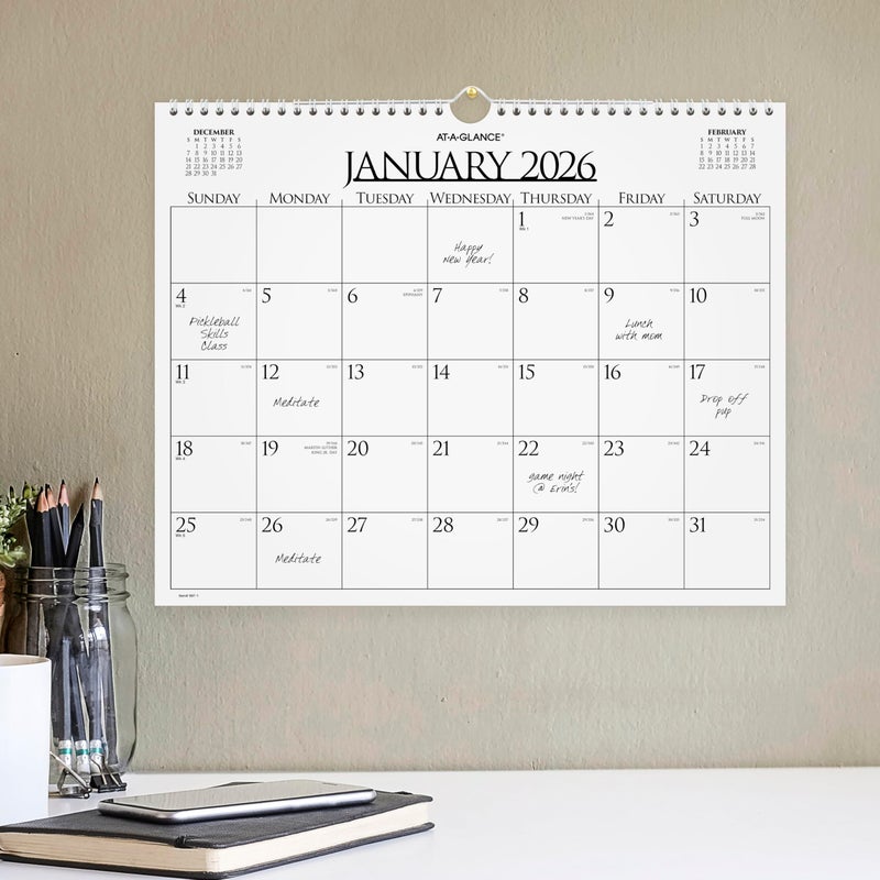AT-A-GLANCE 2026 Wall Calendar, Monthly, 15" x 12", Medium, Business (997-1-26) - Image 3