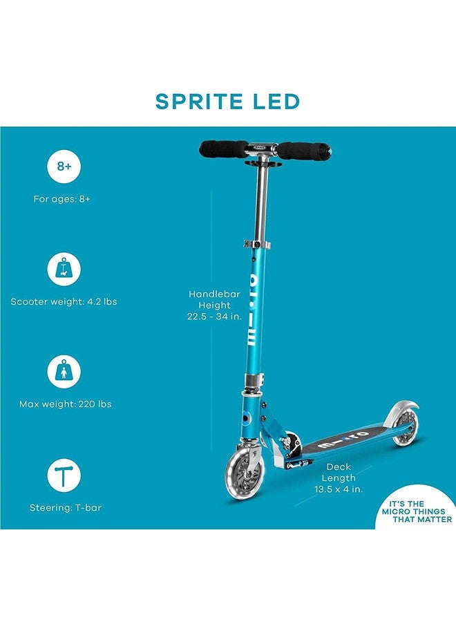 Micro سكوتر ميكرو سبرايت أزرق محيطي LED | سكوتر للأطفال | سكوتر للأطفال | سكوترات | خفيف الوزن | سكوترات | سكوتر للأولاد | سكوتر للأطفال | سكوتر للأطفال | سكوتر خارجي | سكوتر للركوب | سكوتر للبنات - Image 3