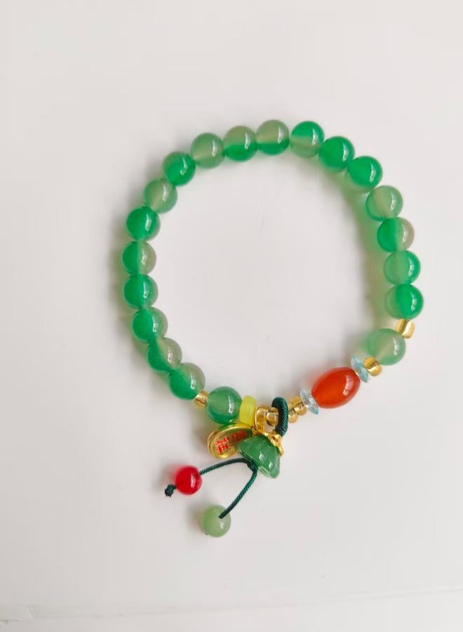 Take Two Jade Beaded Bracelet with Lucky Charm - Image 3