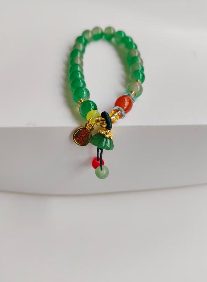 Take Two Jade Beaded Bracelet with Lucky Charm - Image 4