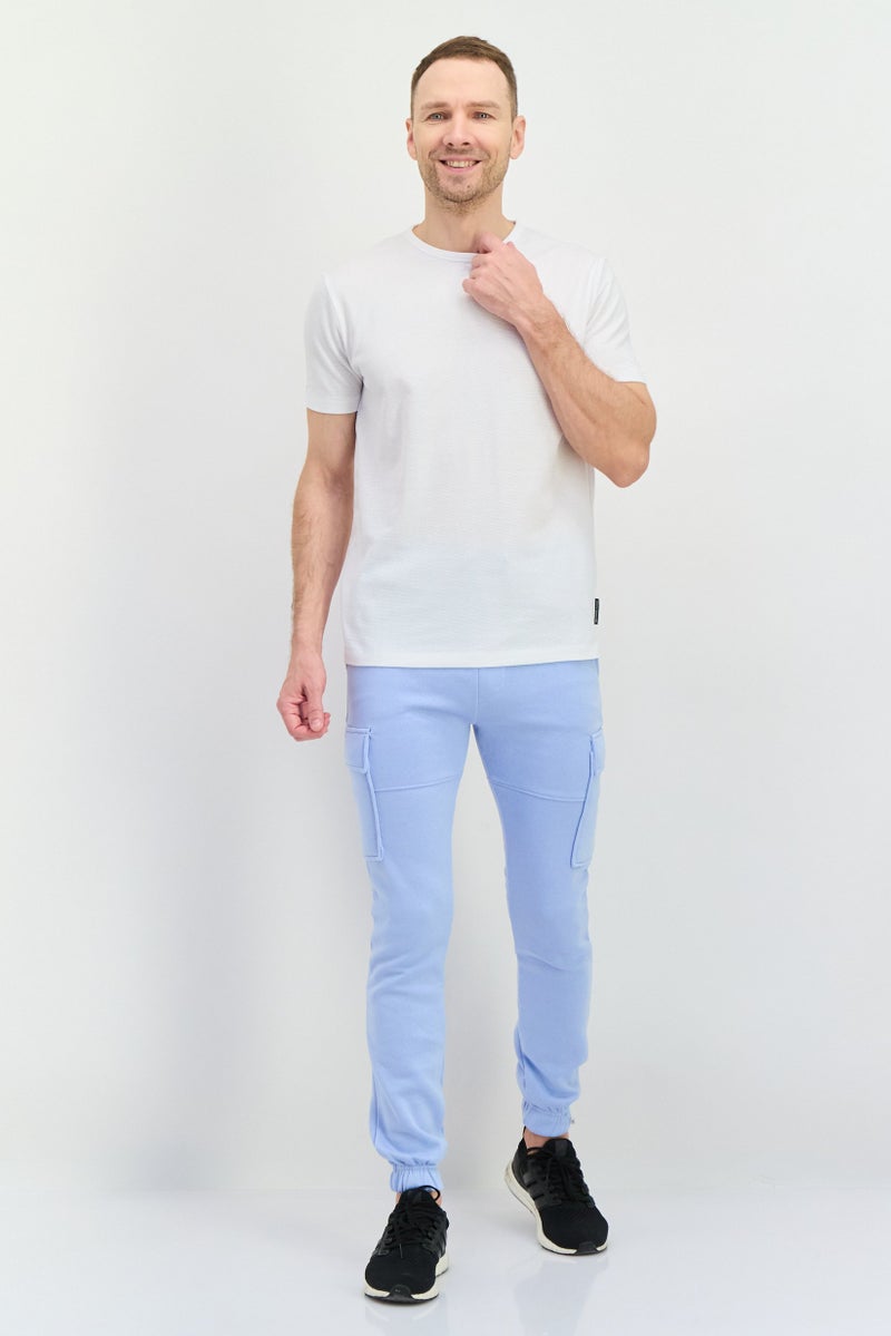 CROSSHATCH Men Sportswear Fit Outdoor Sweatpants, Light Blue - Image 2