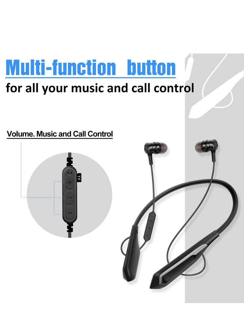 GULFLINK Wireless Neckband Earphone Black - Image 2