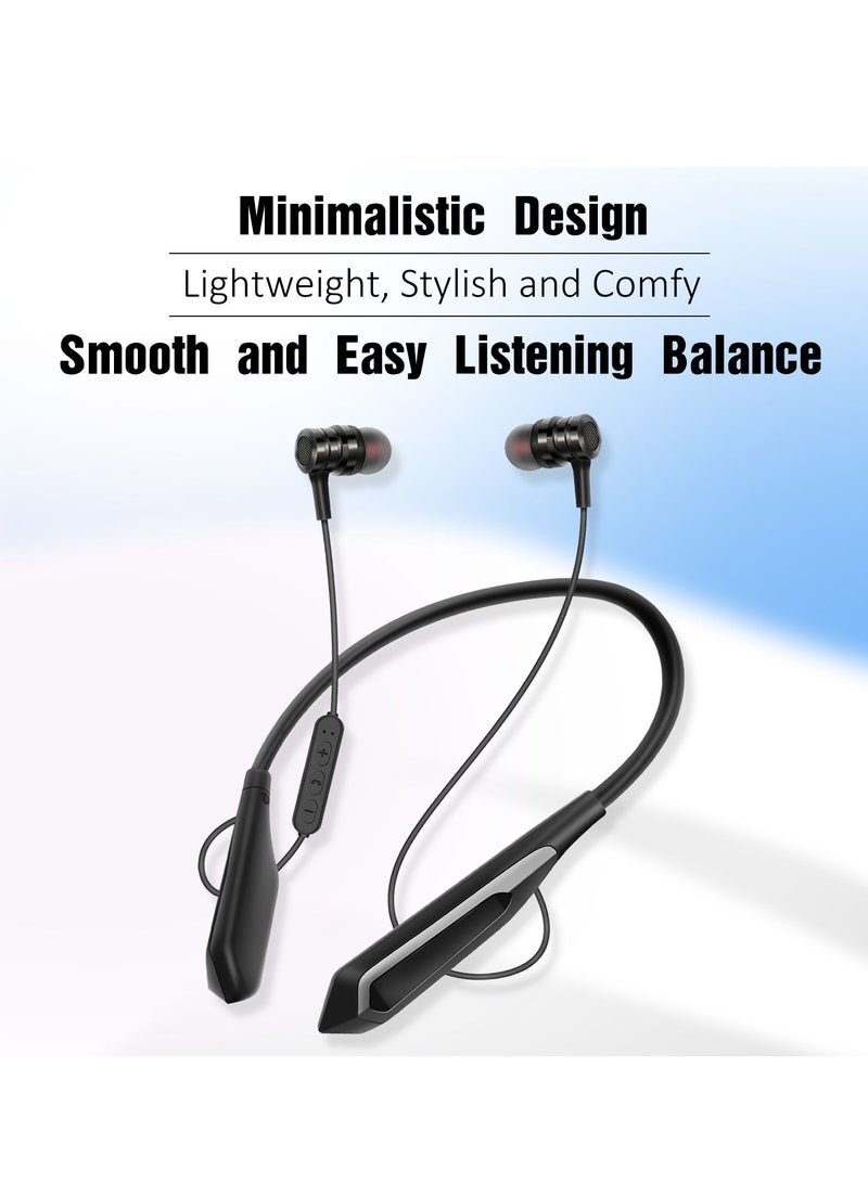 GULFLINK Wireless Neckband Earphone Black - Image 5