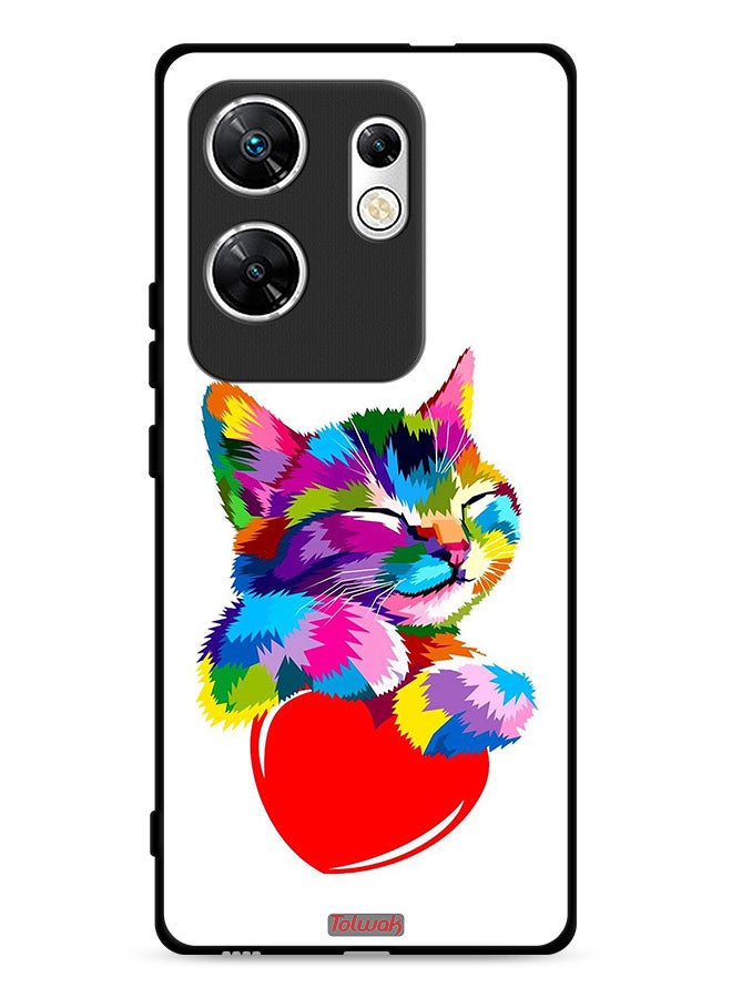 Tolwak Infinix Zero 30 4G Protective Case Cover Colourful Kitten - Image 1