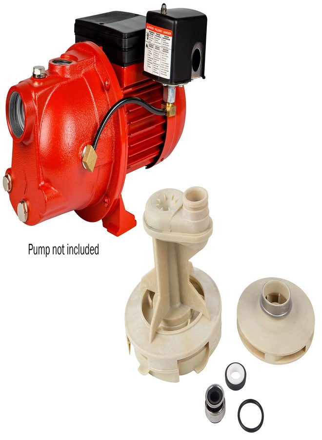 Red Lion 305585005 Overhaul Repair Kit for RL-SWJ50 Shallow Well Jet Pump, Natural - Image 4