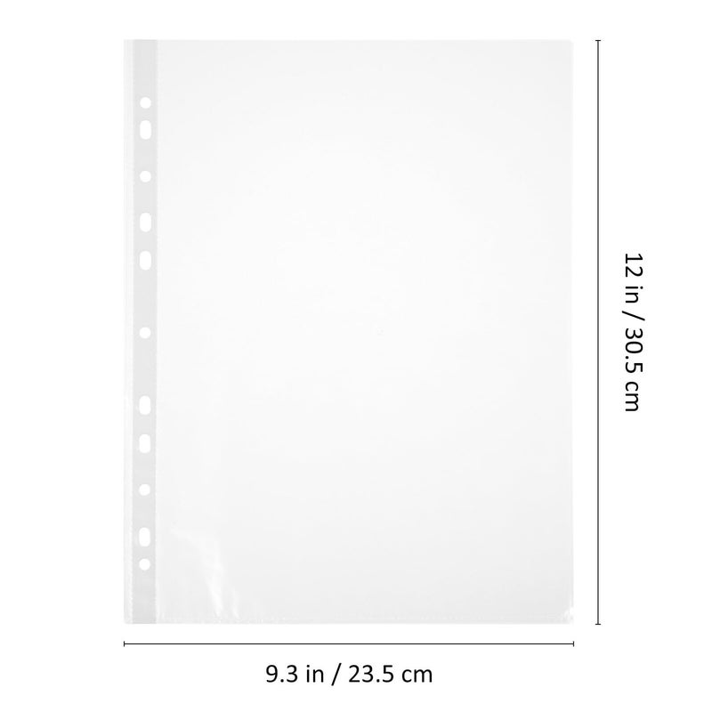 Clear Sheet Protectors 100 Pack Top Loading Binder Sleeves for Documents and Magazines - Image 3