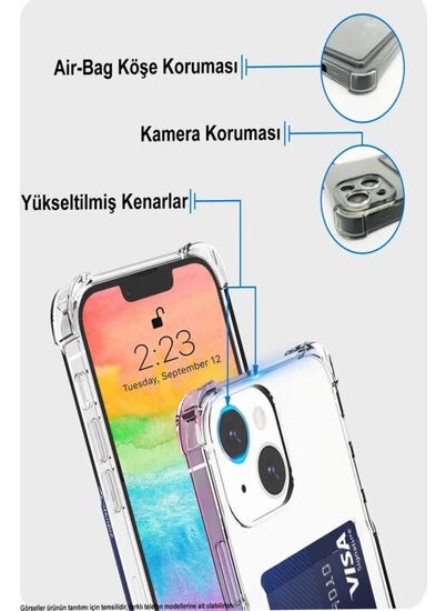 Realme C15 Setra Transparent Silicone Case with Camera Protection and Card Holder