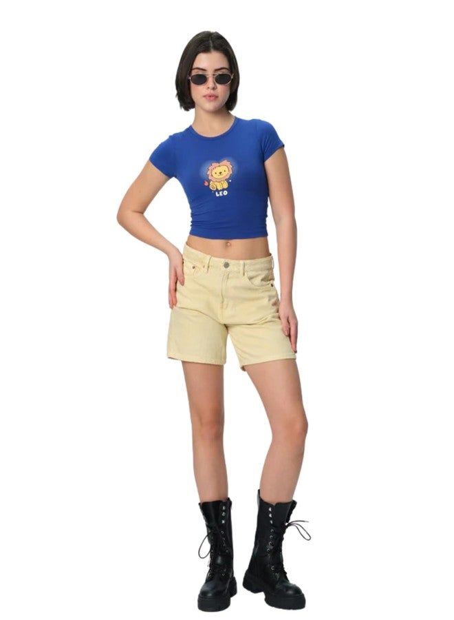 BONKERS CORNER Leo Legacy Long Length Baby TeeXL Blue - Image 1