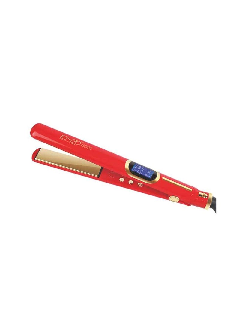 ENZO - High Quality Adjustable Temperature Flat Iron Hair Straightener Curler Private Label LCD Heating Plates Hair Straightener 3109 - Image 1
