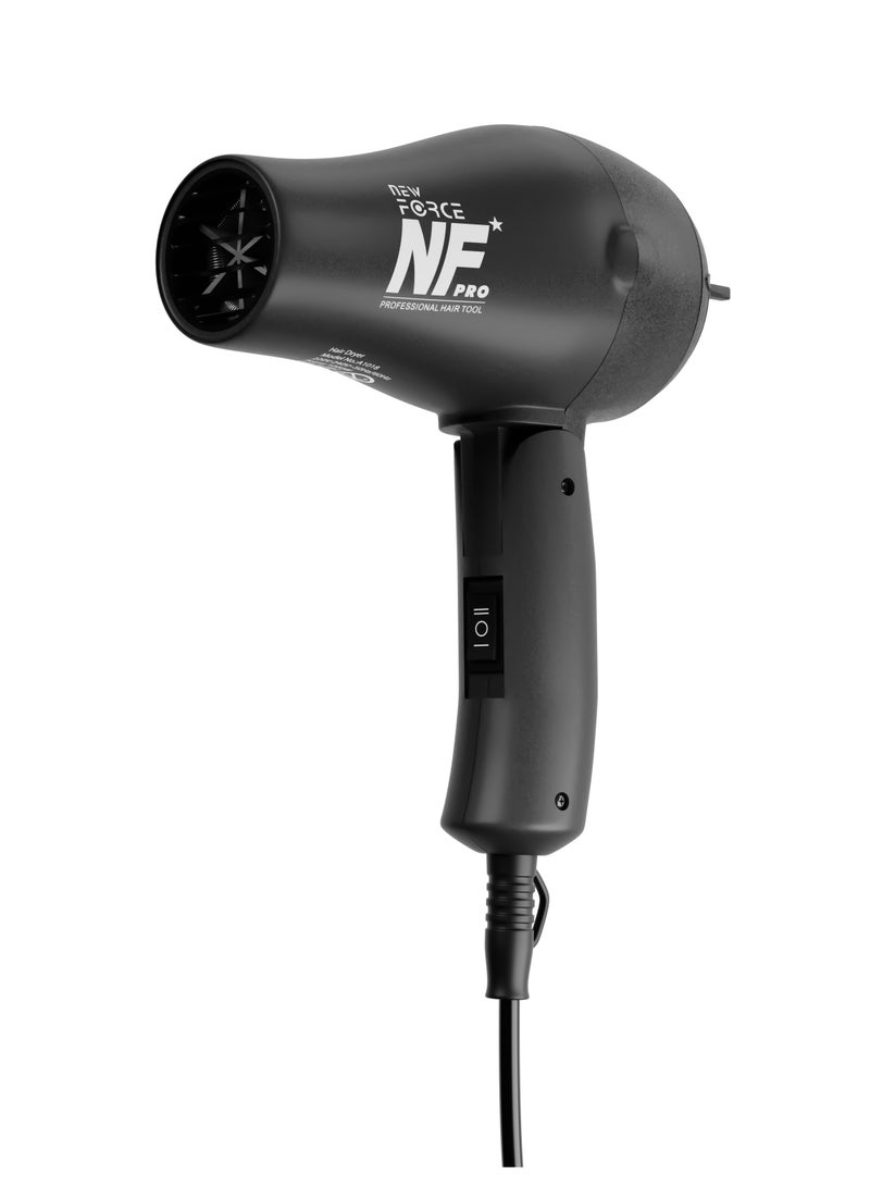 New Force Professional Travel Sized Hair Dryer - Black