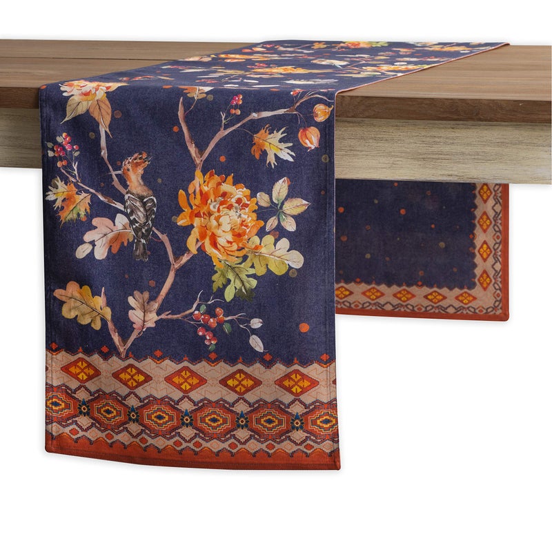 Maison d' Hermine Maison d Hermine Kelim - Infinity 100 cotton Table Runner Farmhouse Tabletop cover for Home Kitchen Dining DAcor Parties Family Dinners Wedding Thanksgivingchristmas (Double Layer  1450x72)