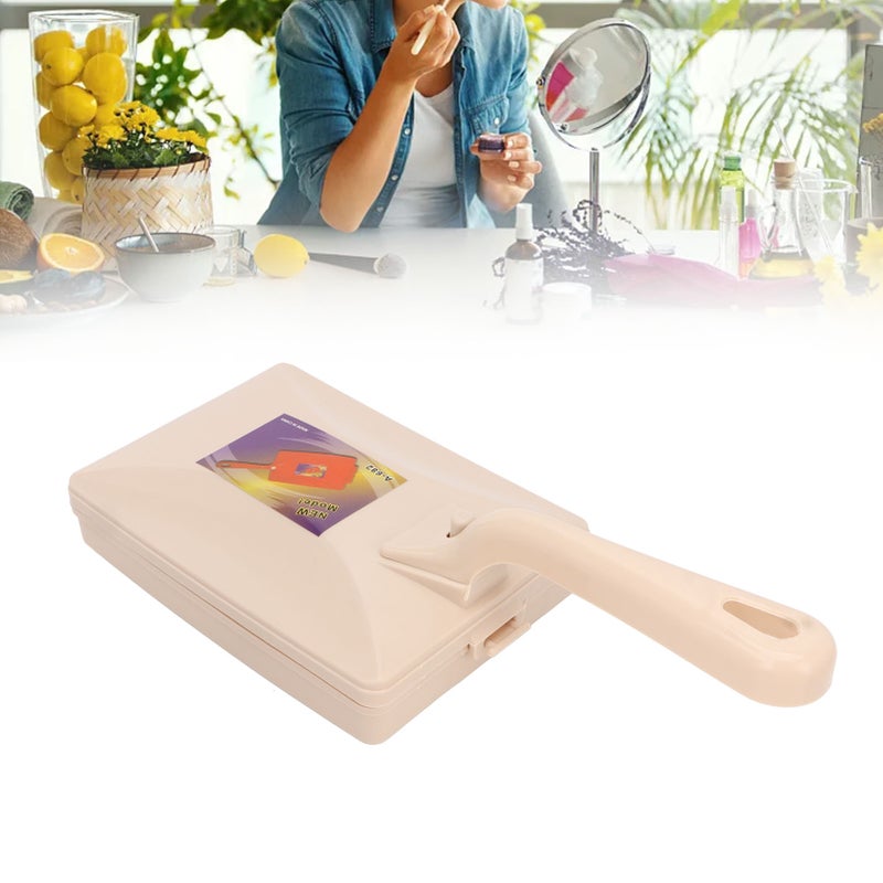 Handheld Carpet Sweeper: PP Material Double Roller - Multifunction Pet Hair Remover for Home Bed Clothes Desktop Carpet Surfaces - Image 3