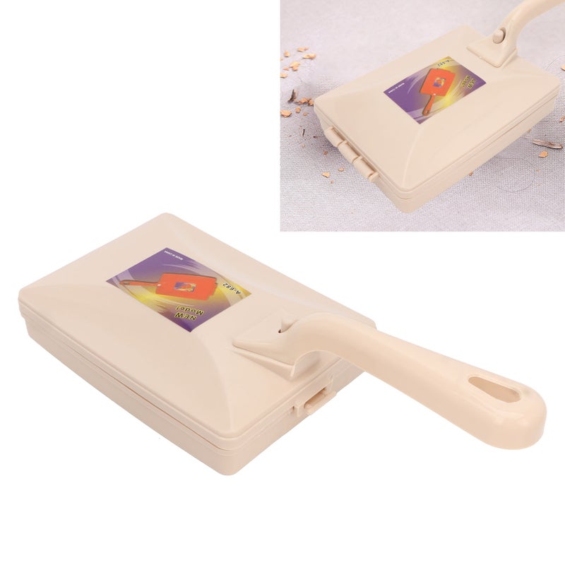 Handheld Carpet Sweeper: PP Material Double Roller - Multifunction Pet Hair Remover for Home Bed Clothes Desktop Carpet Surfaces - Image 4