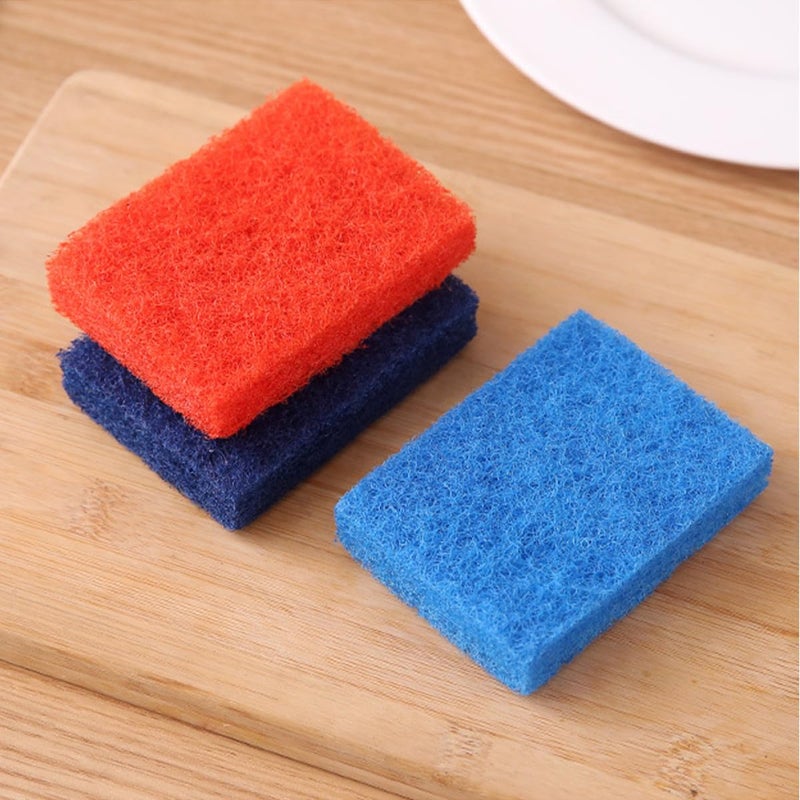 Double Sided Kitchen Sponge 6 Pack Thickened Coarse Fiber Scrub Pads High Absorbent 9 5x7x2cm - Image 5