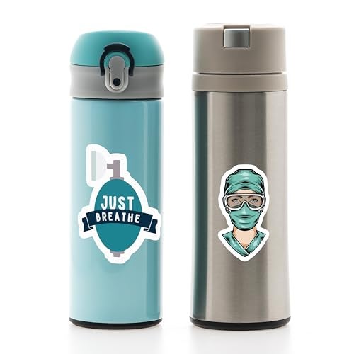 D2C Medical & Nursing Vinyl Stickers Pack of 56 - Waterproof Doctor Nurse Healthcare Theme Laptop Stickers for Students, Professionals & Gifts - Image 5