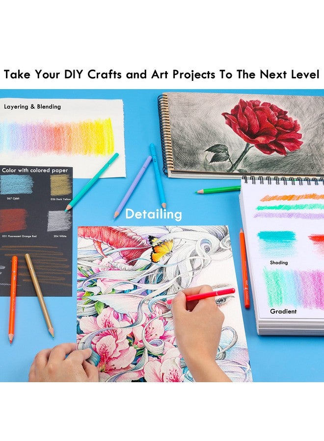 KALOUR Professional Colored Pencils,Set of 240 Colors,Artists Soft Core with Vibrant Color,Ideal for Drawing Sketching Shading,Coloring Pencils for Adults Artists Beginners - Image 4