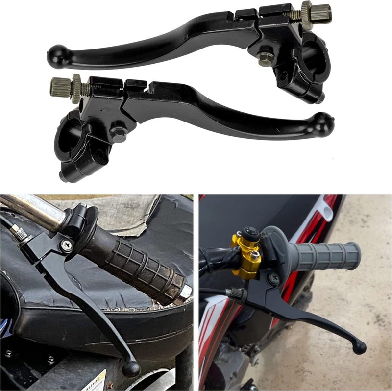 FVRITO 7/8" 22mm Universal Clutch Brake Handle Levers Perch for CRF50 CRF70 CRF80 CRF100 CRF150 XR50 XR80 XR100 ATC 200m Pit Dirt Bike Motor Motocross Motorcycle Baja Mini Bike MB200 Left and Right - Image 4