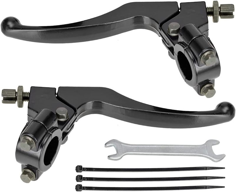 FVRITO 7/8" 22mm Universal Clutch Brake Handle Levers Perch for CRF50 CRF70 CRF80 CRF100 CRF150 XR50 XR80 XR100 ATC 200m Pit Dirt Bike Motor Motocross Motorcycle Baja Mini Bike MB200 Left and Right - Image 1