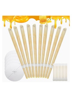 Generic 10pcs Ear Candles,Beeswax Ear Wax Candles for Ear  Wax Removal, Ear Cleaning Tool Kit  - Image 1