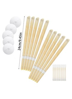 Generic 10pcs Ear Candles,Beeswax Ear Wax Candles for Ear  Wax Removal, Ear Cleaning Tool Kit  - Image 2