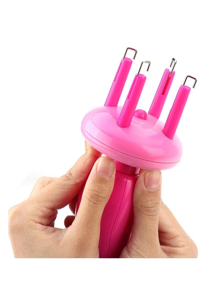 Y&D Automatic Hair Braider, Electric Braid Device, Braiding Tool, Twist Knitted Styling DIY Convenient Tool for Girl's Headdress, Pink  - Image 5