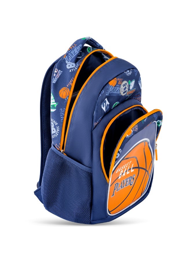 Eazy Kids Eazy Kids 18" Set of 3 Backpack w/ Lunch Bag and Pencil Case - Basket Ball  - Image 3