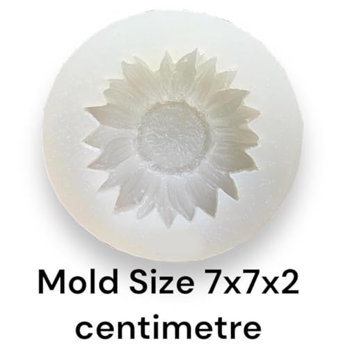 R Wellness Silicone Molds Sunflower Shape 3D for Candle Making Flower Bouquet Mold Soap Resin Art and Craft Chocolate Cake Candle Topper Mould Multicolor - Image 2
