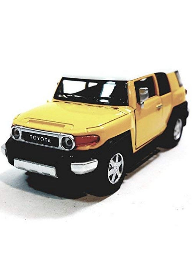 Kinsmart Canary Yellow Toyota FJ Cruiser SUV 136 Scale Diecast Car, SMALL - Image 1