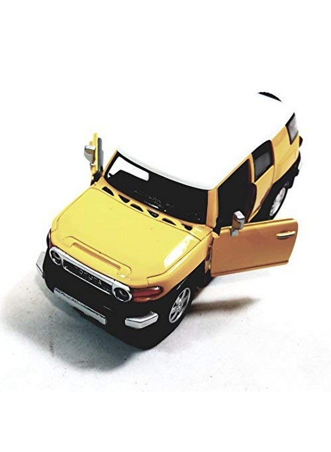 Kinsmart Canary Yellow Toyota FJ Cruiser SUV 136 Scale Diecast Car, SMALL - Image 3