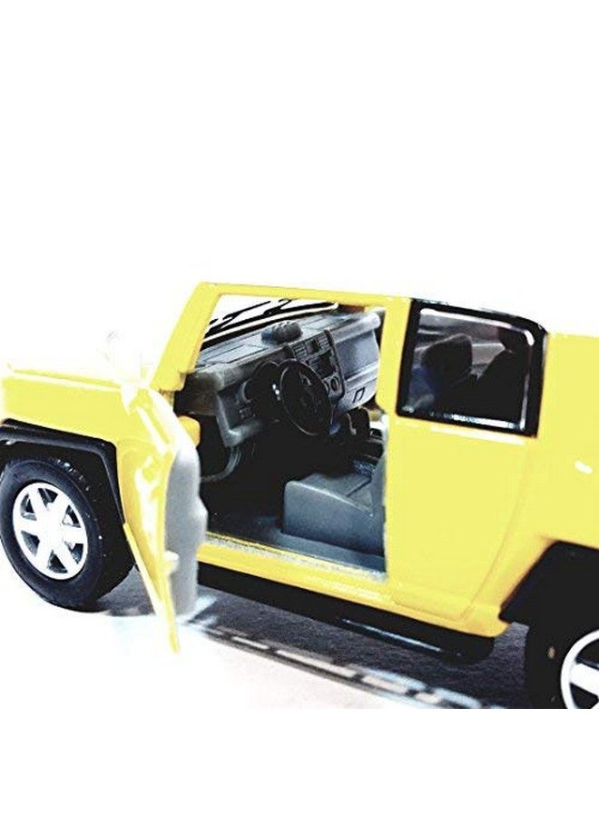 Kinsmart Canary Yellow Toyota FJ Cruiser SUV 136 Scale Diecast Car, SMALL - Image 4