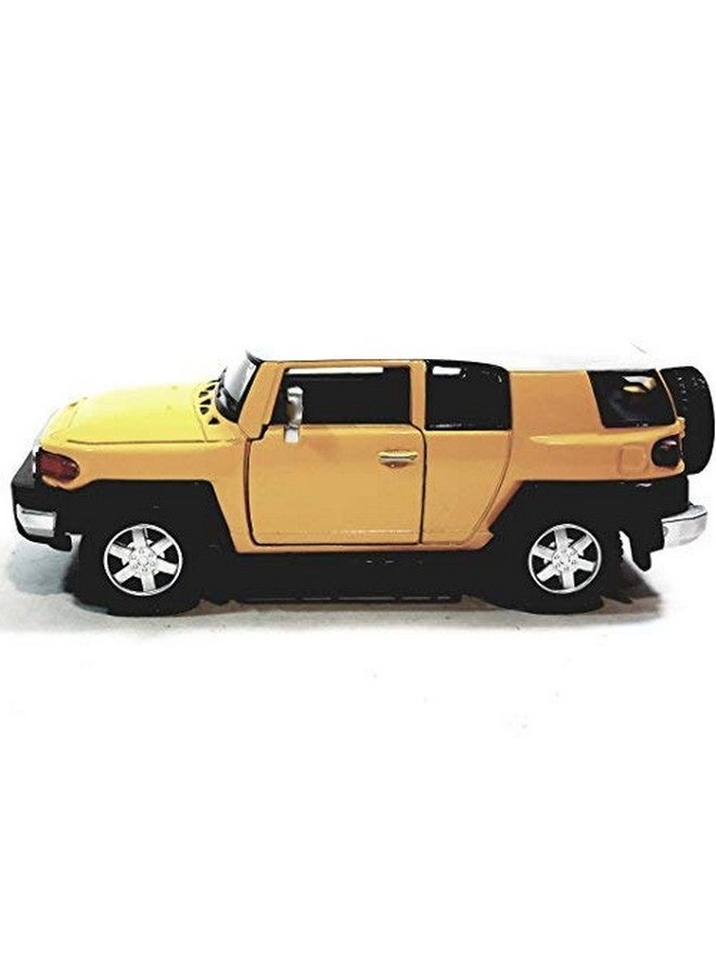 Kinsmart Canary Yellow Toyota FJ Cruiser SUV 136 Scale Diecast Car, SMALL - Image 2