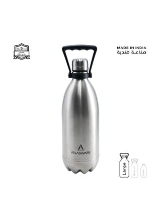 Water Bottle with a Capacity of 1350 ml, Stainless Steel Water Bottle that keeps Cold for 82 Hours and Keeps Heat for 34 Hours, Silver - pzsku/Z6464BFA92D5980626069Z/45/1750321725/413cd5cf-75e7-44ad-a181-0c36a20ea457