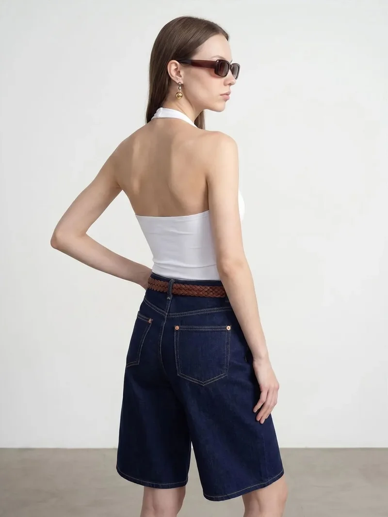 ديلفين Dilvin Halter Neck Cut-Out Bodysuit