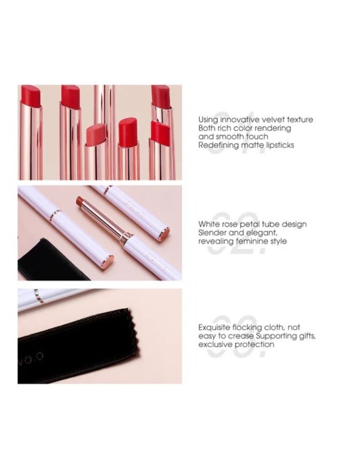 O.TWO.O  Long Lasting Velvet Matte lipstick thin tube Lipstick High Saturation Lipstick - Image 2