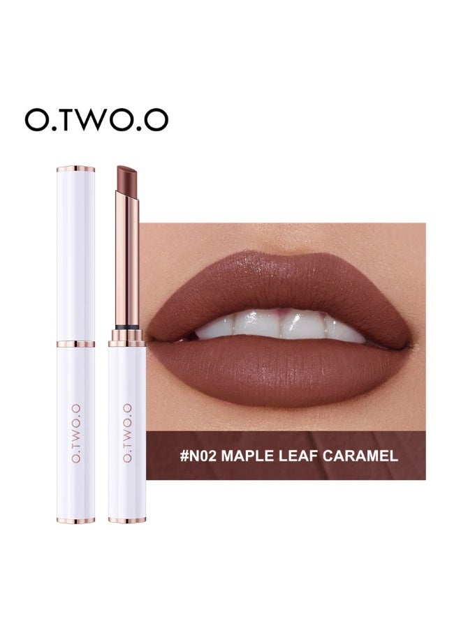 O.TWO.O  Long Lasting Velvet Matte lipstick thin tube Lipstick High Saturation Lipstick - Image 1