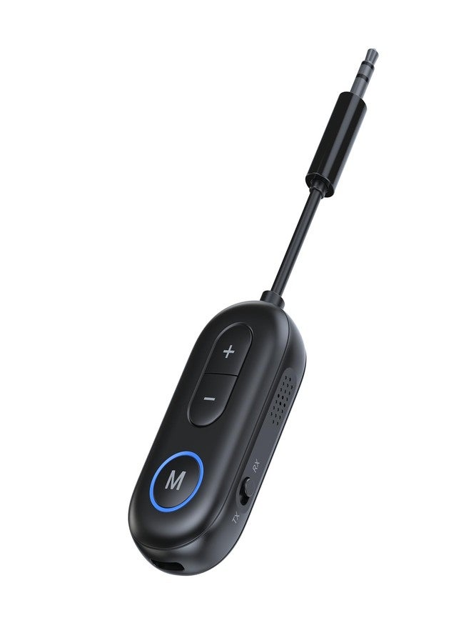 KAIY Airplane Bluetooth Adapter for Headphones, Bluetooth Transmitter for TV to Headphones, 3.5mm Car Adapter for Handsfree Call Music, Audio Receiver for Home Speaker, KAIY Wireless Transmitter Receiver - Image 1