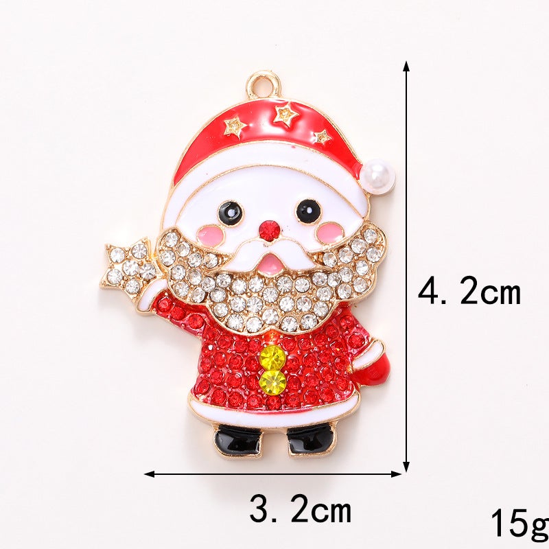 2023 Zinc Alloy Santa Car Vent Charm D2048 Santa A (gold) 