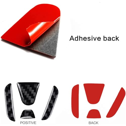 LANZMYAN Compatible with Car Rear Tailgate Emblem Logo Trim Accessories Carbon Fiber Emblem Badge Decal Cover Sticker for Honda CRV 4th Gen 2012-2017,Black - Image 5