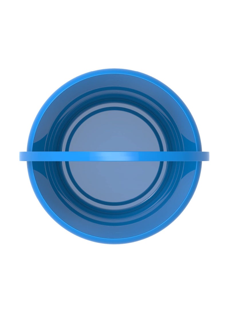 كوزموبلاست دلو بلاستيكي دائري DX سعة 5 لتر بمقبض وبدون غطاء، أزرق - Image 2