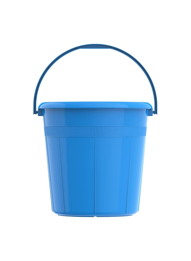 كوزموبلاست دلو بلاستيكي دائري DX سعة 5 لتر بمقبض وبدون غطاء، أزرق - Image 3