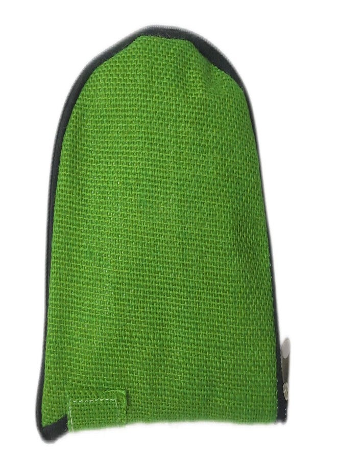rdassociates RDA JUTE BOTUYA BAG WITH INNER SIDE 8 Oz CANVAS BAG WITH CHAIN & BUTTOM SIDE FOLDED JUTE LAMINATION Waterproof Multipurpose Bag (green) - Image 1